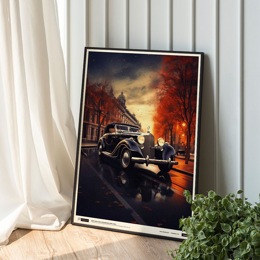 Berlin Autumn Drive: Mercedes Benz 540K Tribute print