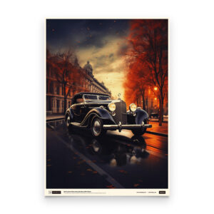 Berlin Autumn Drive: Mercedes Benz 540K Tribute print