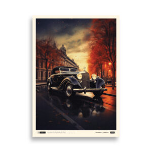Berlin Autumn Drive: Mercedes Benz 540K Tribute print